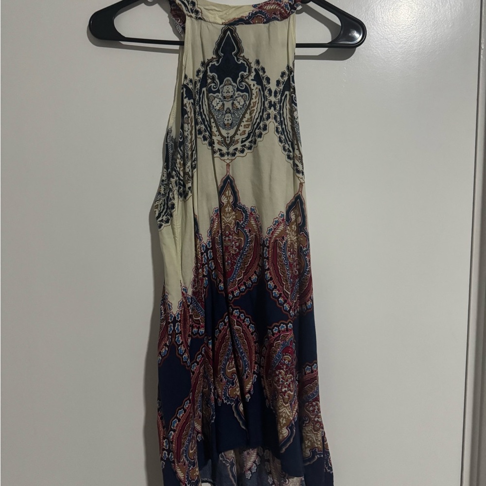 Bohemian Paisley Halter Dress